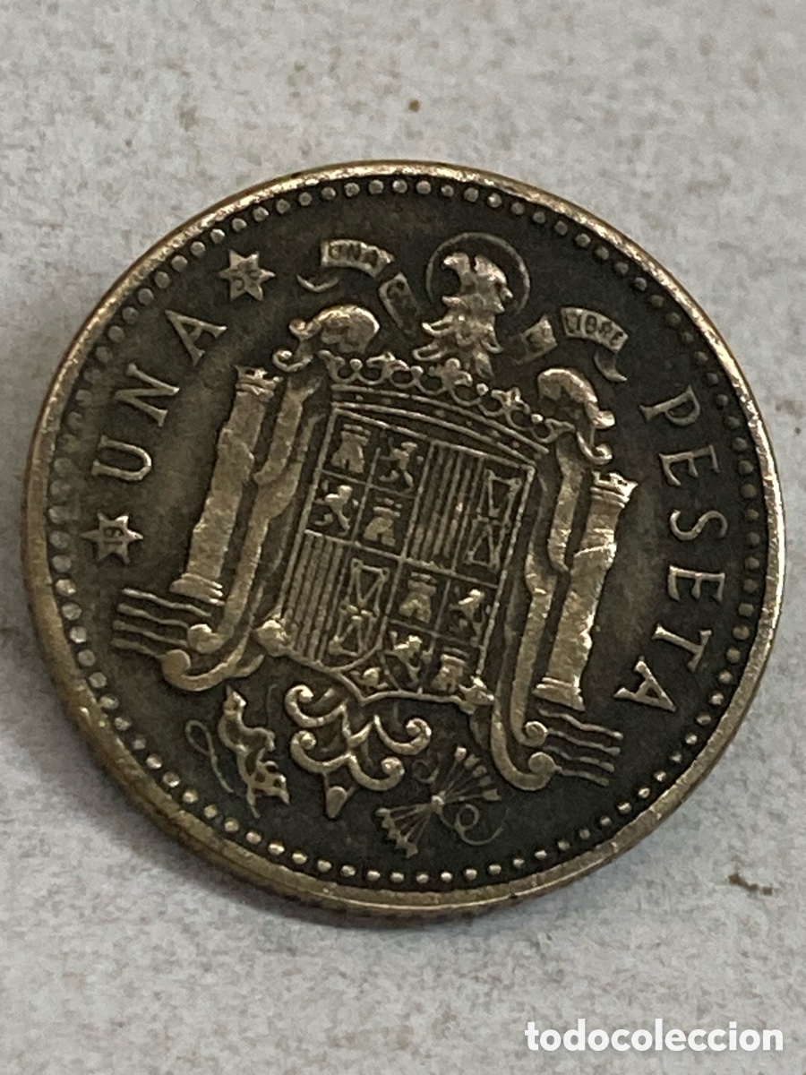 Monedas Franco: Moneda 1 peseta 1953 E56 /V41 - Foto 2