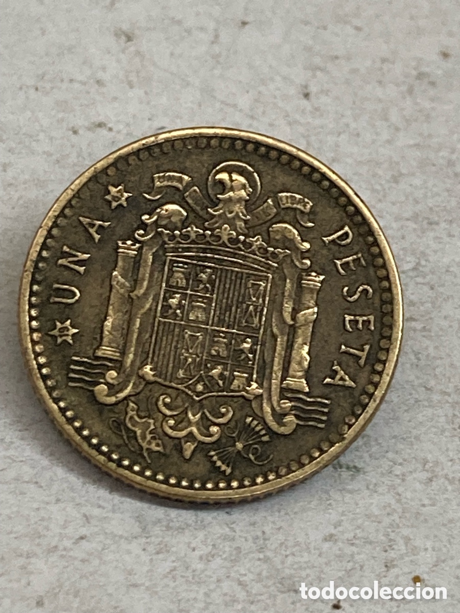 Monedas Franco: Moneda 1 peseta 1963 E67 V41 - Foto 2