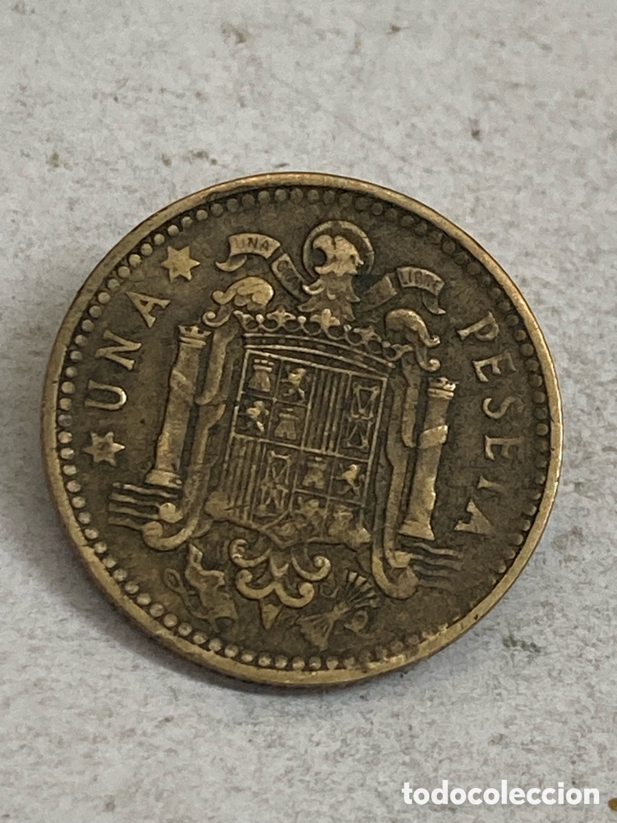Monedas Franco: Moneda 1 peseta 1963 V41 - Foto 2