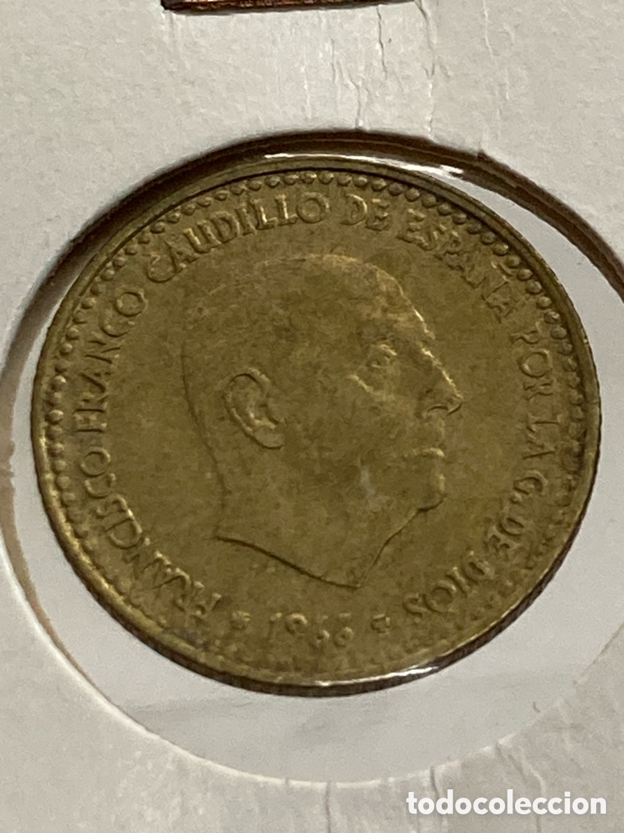 Monedas Franco: Moneda 1 pesetas 1966 E69 /V41 - Foto 2