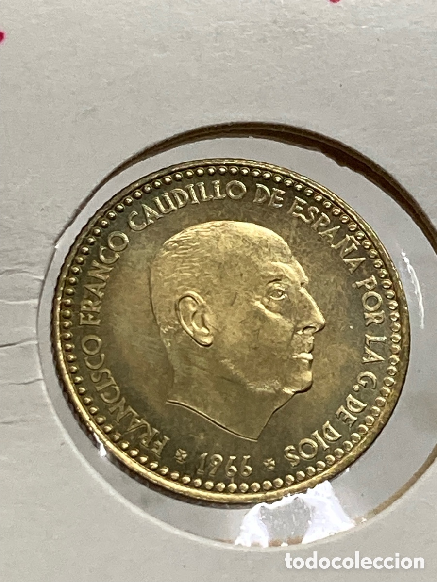 Monedas Franco: Moneda 1 peseta 1966 E75 /X7 - Foto 1
