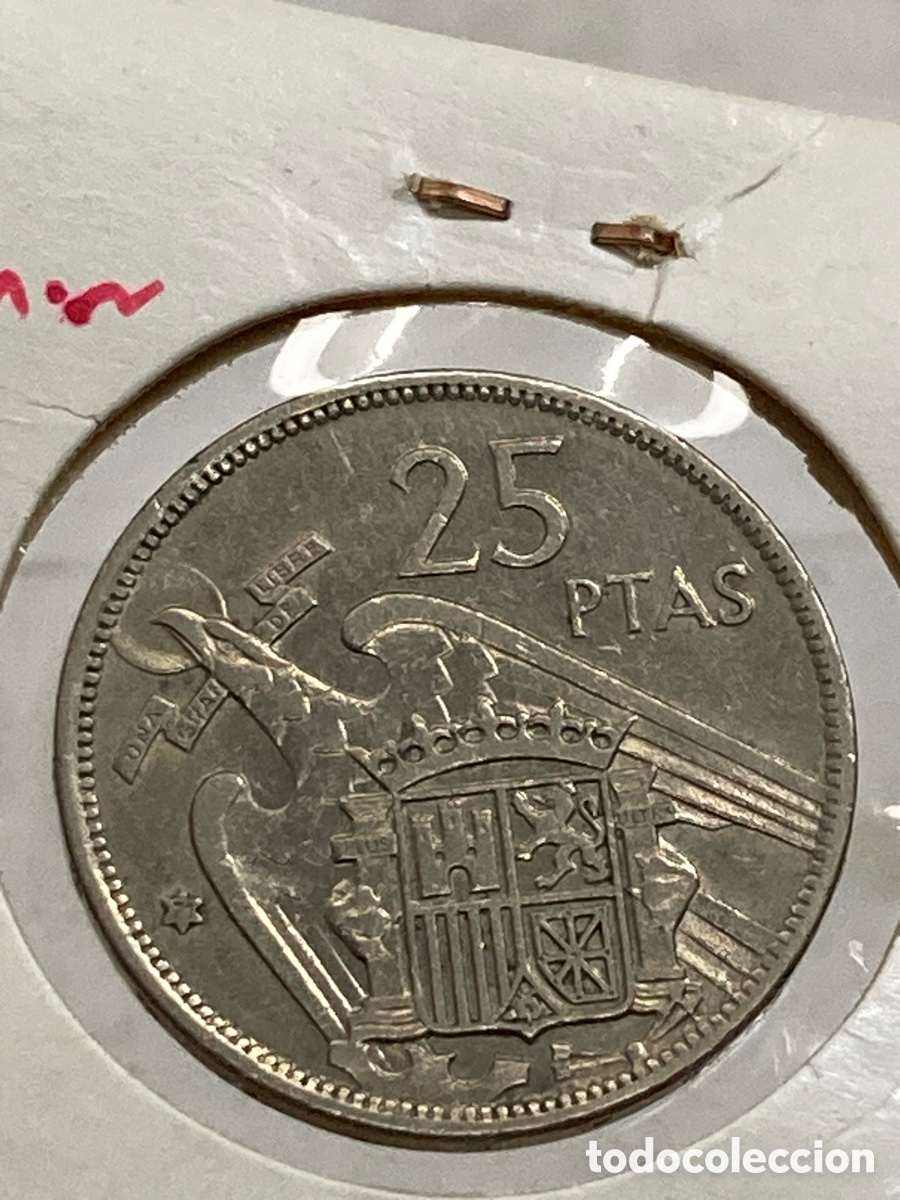 Monedas Franco: Moneda 25 pesetas 1957 E71 /X12 - Foto 1