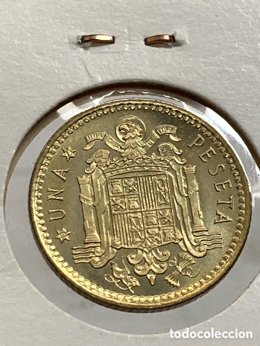 Monedas Franco: Moneda 1 pesetas 1966 E73 /X52 - Foto 2