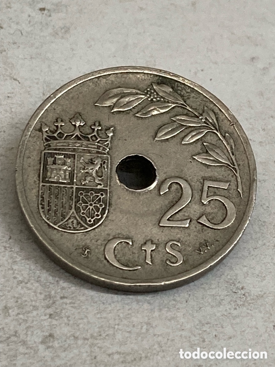 Monedas Franco: Moneda 25cts 1937 L59 - Foto 1