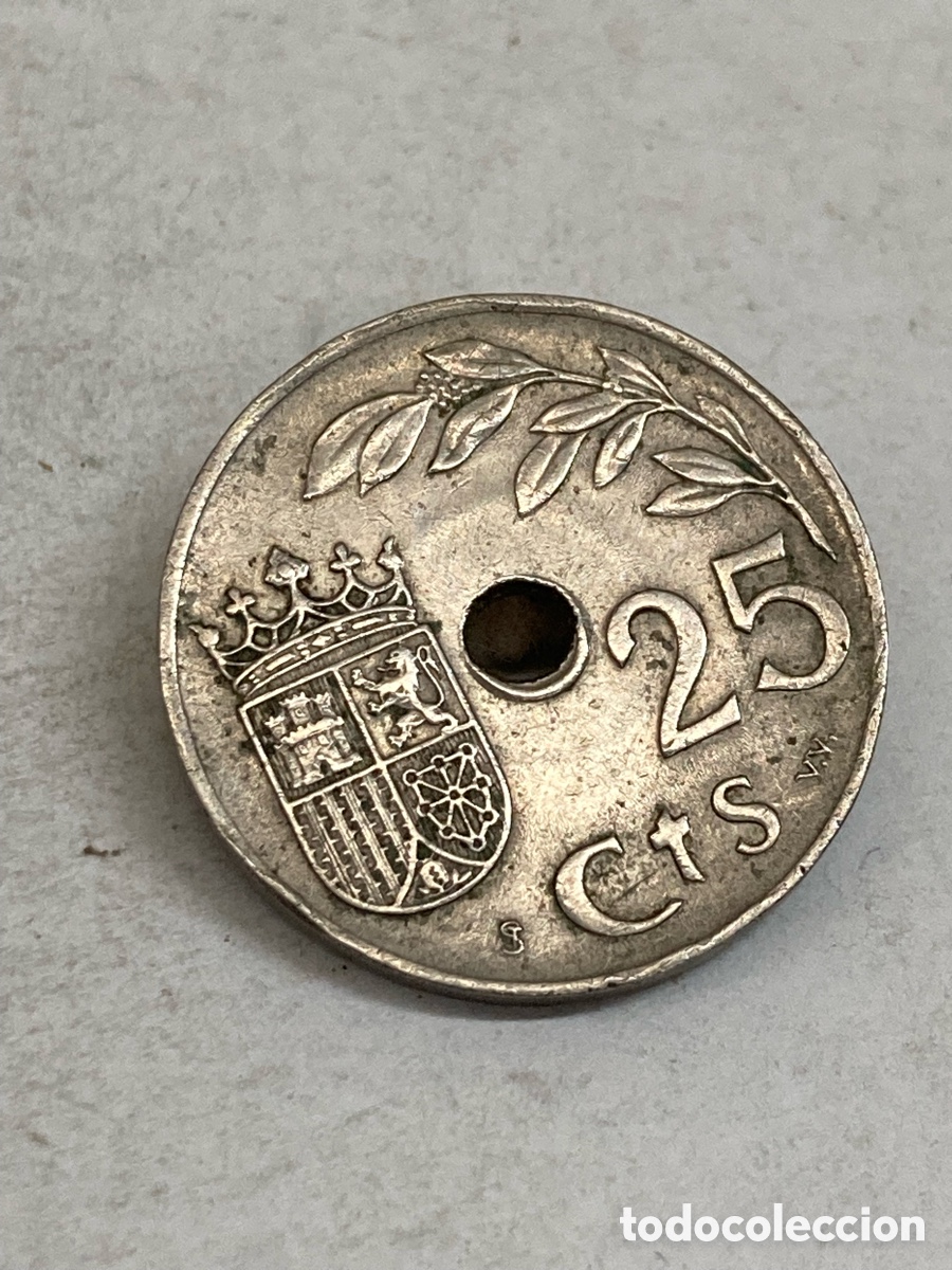 Monedas Franco: Moneda 25 Cts 1937 L59 - Foto 1