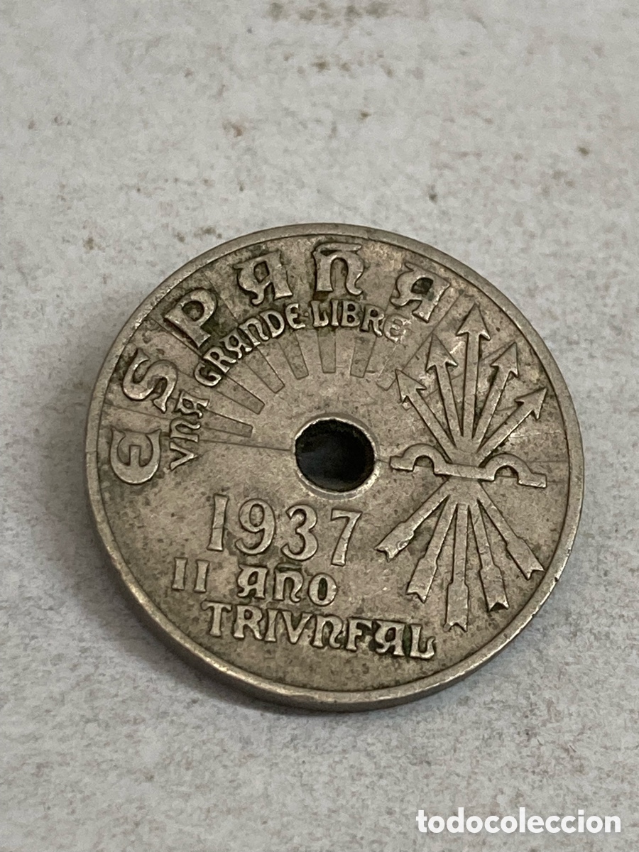 Monedas Franco: Moneda 25Cts 1937 L59 - Foto 1