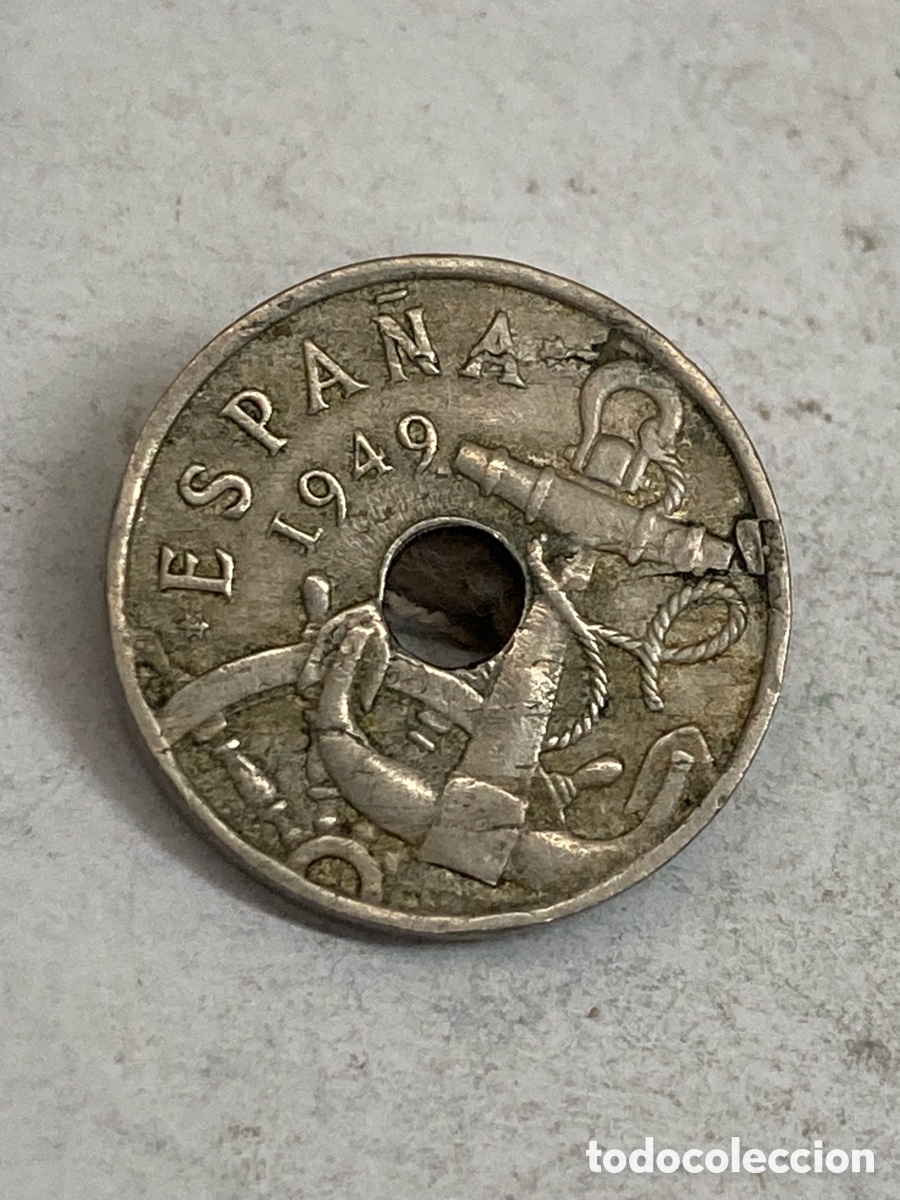 Monedas Franco: Moneda 50 c&eacute;ntimos 1949 L59 - Foto 2
