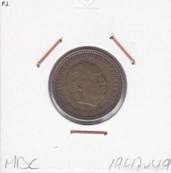 Monedas Franco: Moneda 1 Pta 1947*49 E Espa&ntilde;ol. Mbc. - Foto 1