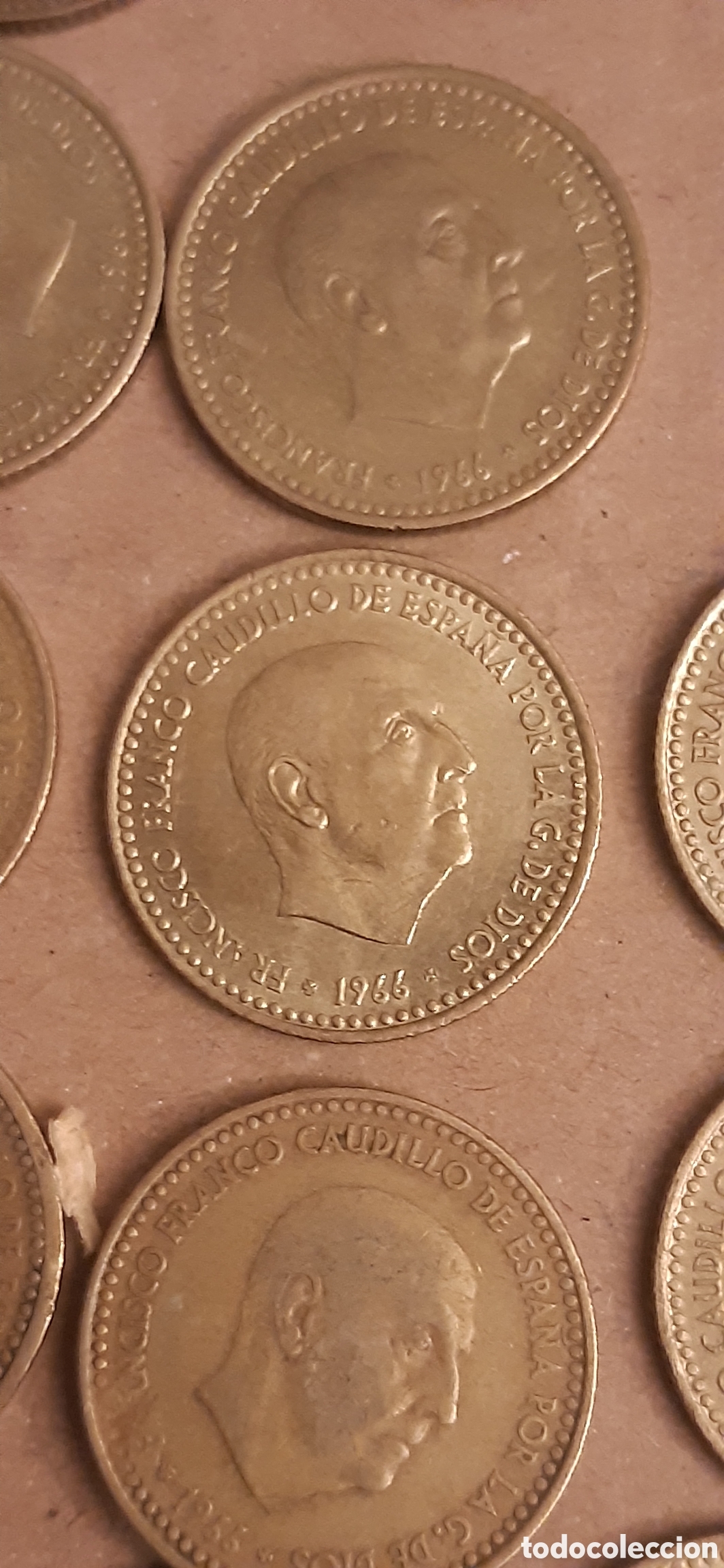 Monedas Franco: 150 monedas 1 peseta 1966 - Foto 3