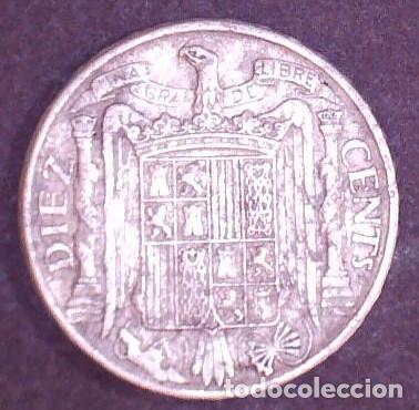 Monedas Franco: moneda de 10 centimos a&ntilde;o 1945 - Foto 2