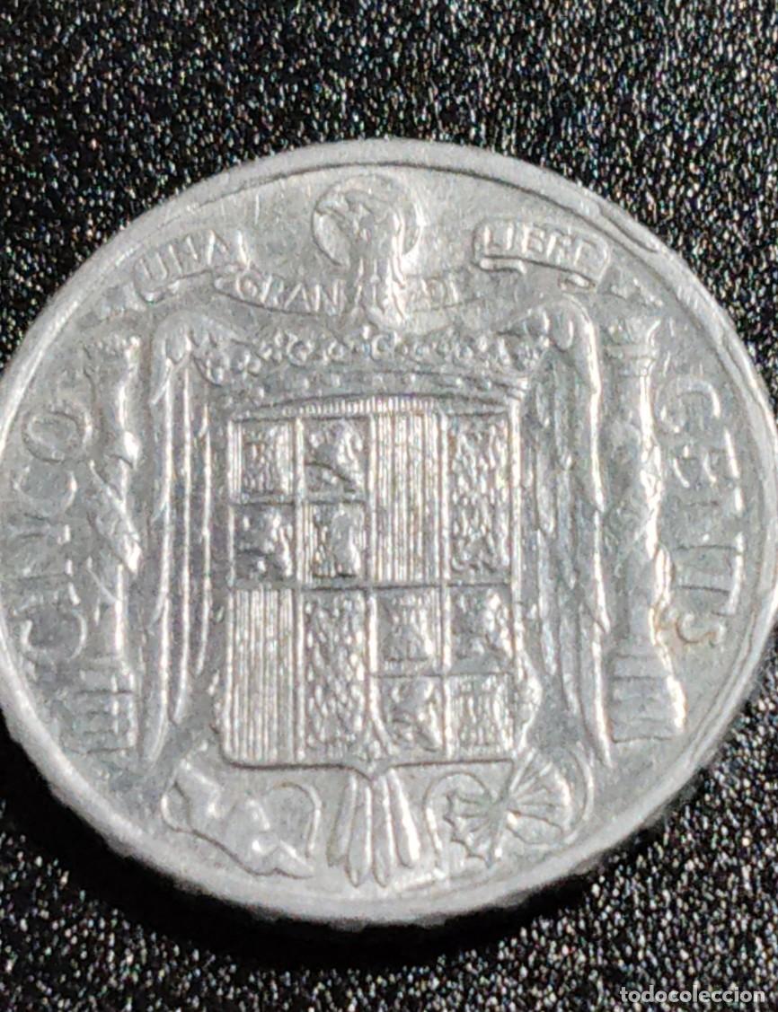 Monedas Franco: Moneda 5 c&eacute;ntimos aluminio S.C. Jinete Ib&eacute;rico - Foto 2