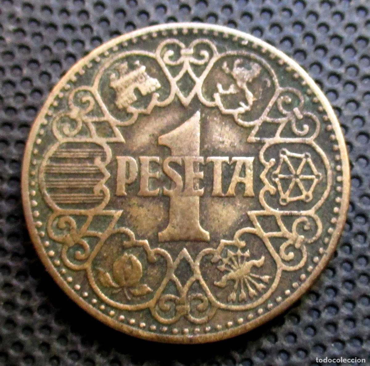 Monedas Franco: 1 PTA. 1944 (Ref. 2) - Foto 1