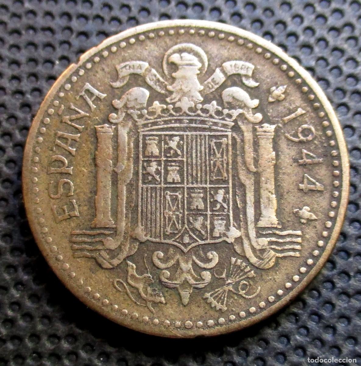Monedas Franco: 1 PTA. 1944 (Ref. 2) - Foto 2