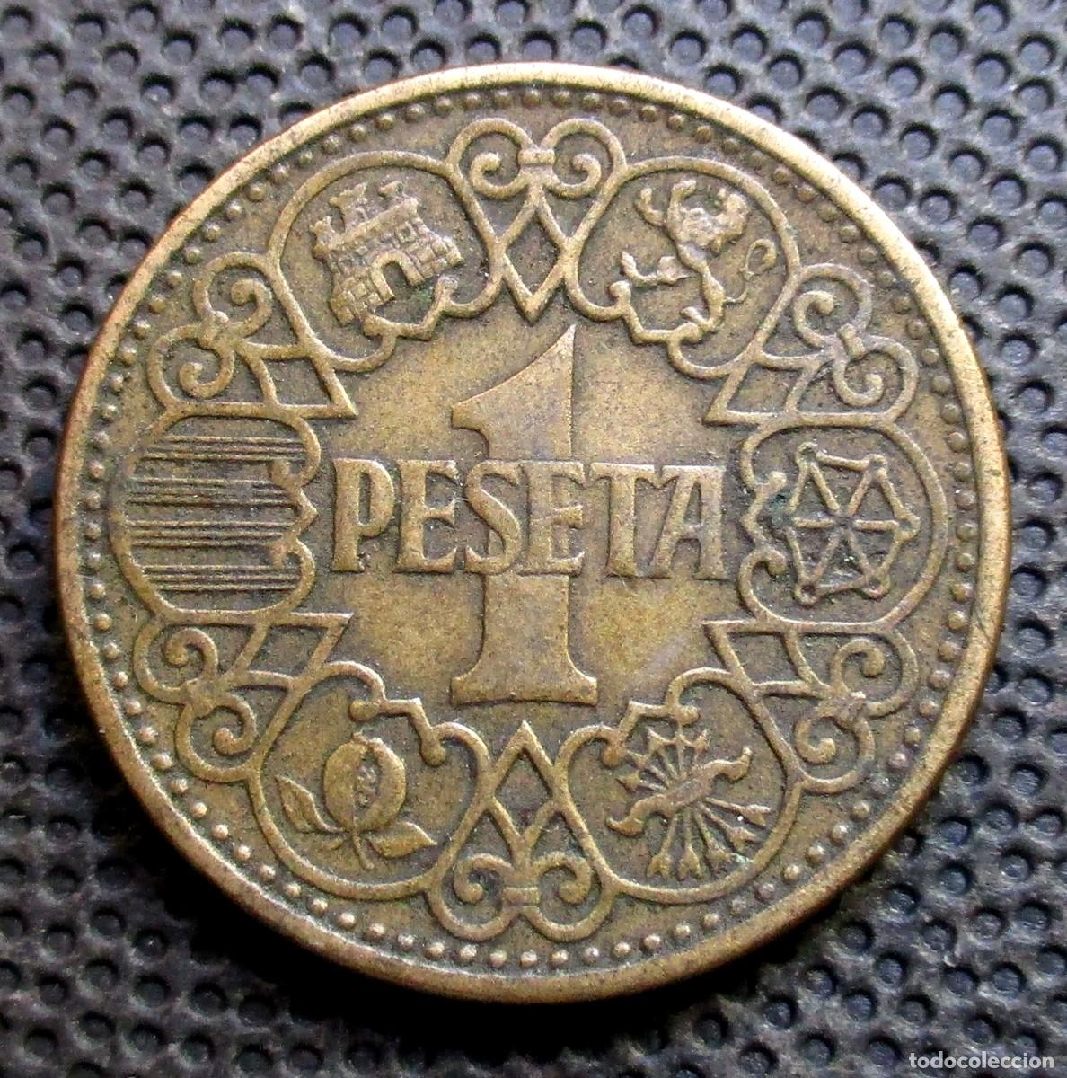 Monedas Franco: 1 PTA. 1944 (Ref. 3) - Foto 1
