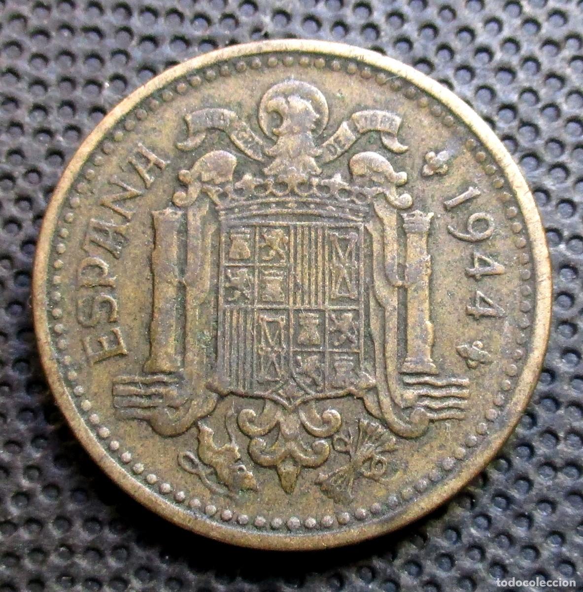 Monedas Franco: 1 PTA. 1944 (Ref. 3) - Foto 2