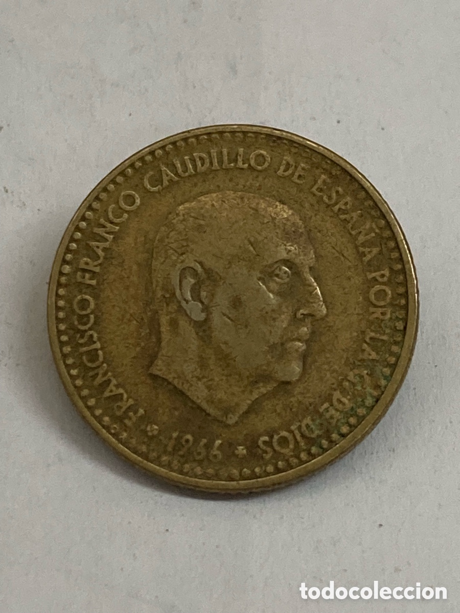 Monedas Franco: Moneda 1 peseta 1966 E67 L60 - Foto 2