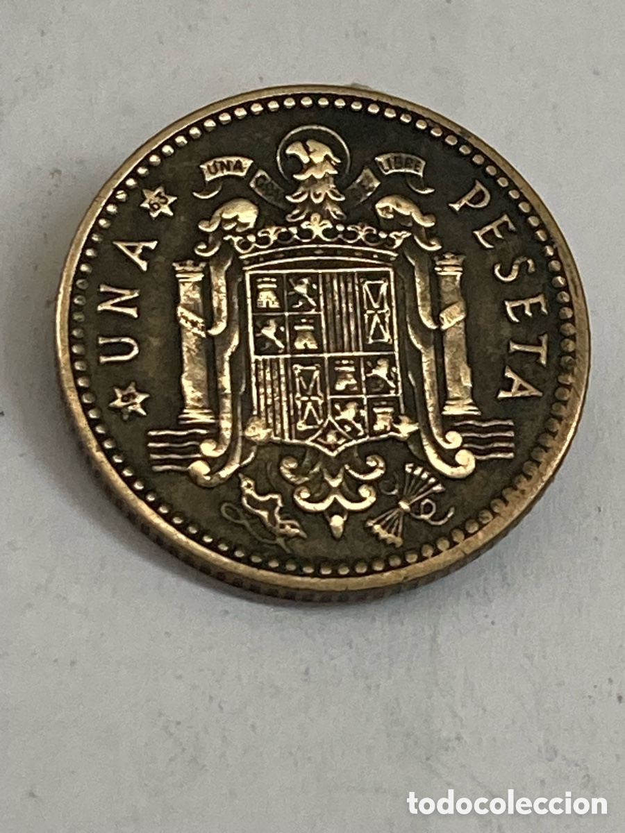 Monedas Franco: Moneda 1 pesetas 1953 E63 L60 - Foto 2