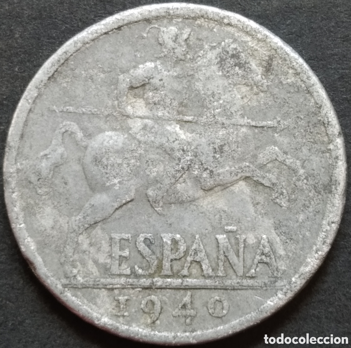 Monedas Franco: MONEDA - ESPA&Ntilde;A 10 C&Eacute;NTIMOS 1940 - Foto 2