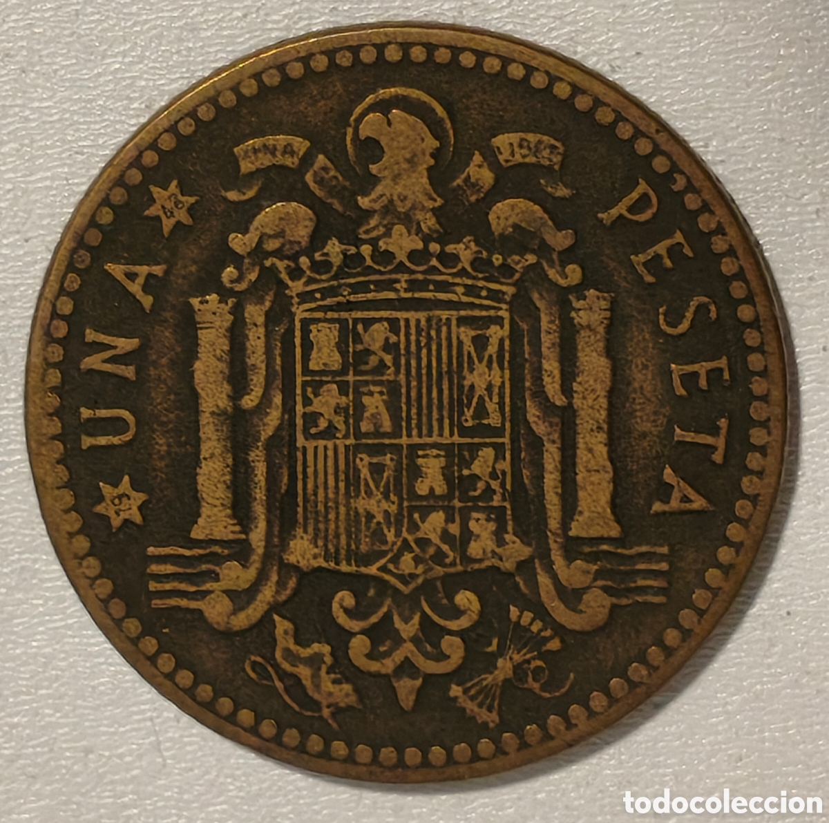 Monedas Franco: Peseta 1947 *48 EBC++ - Foto 2