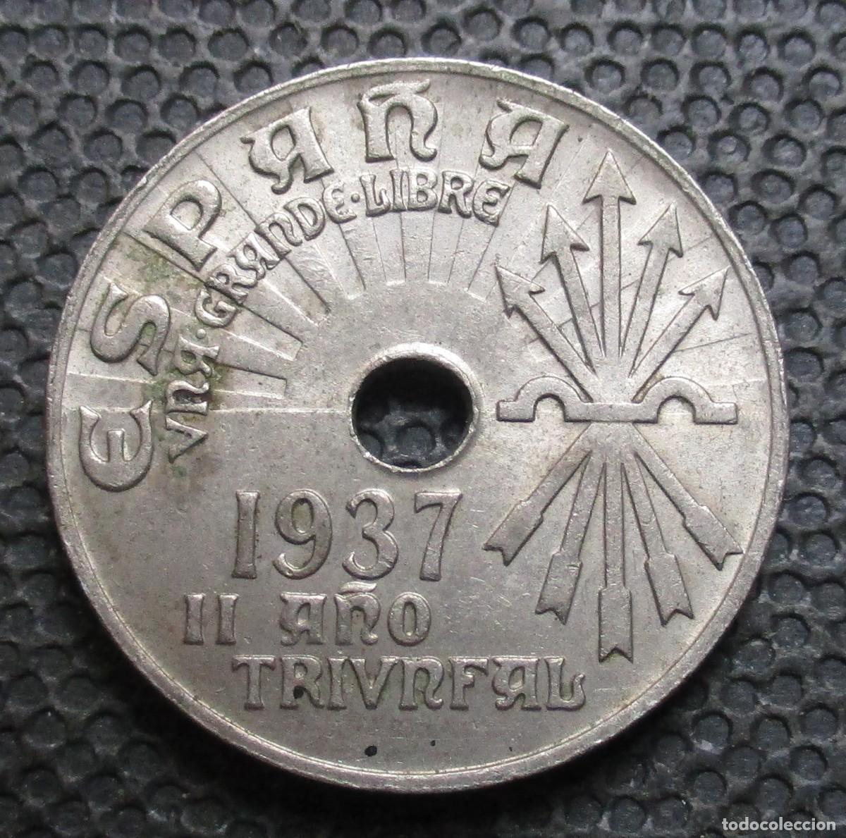 Monedas Franco: 25 CENTIMOS 1937 (REF. 5) - Foto 1