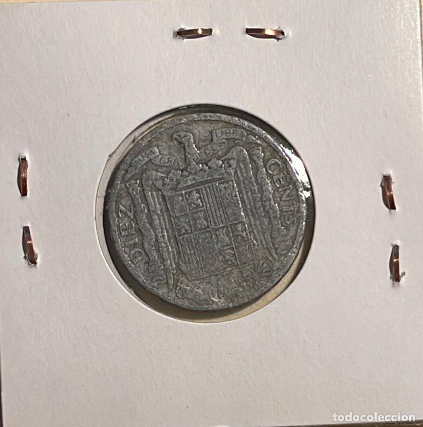 Monedas Franco: ESPA&Ntilde;A 10 CENTIMOS 1953. CIRCULADA - Foto 2