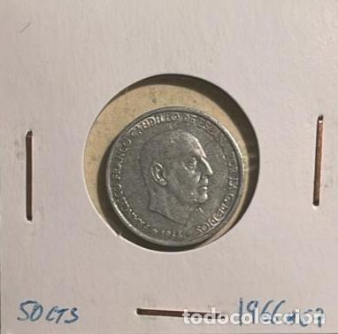 Monedas Franco: ESPA&Ntilde;A 50 CENTIMOS 1966 67*. CIRCULADA - Foto 1