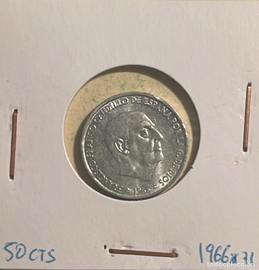 Monedas Franco: ESPA&Ntilde;A 50 CENTIMOS 1966 71*. CIRCULADA - Foto 1