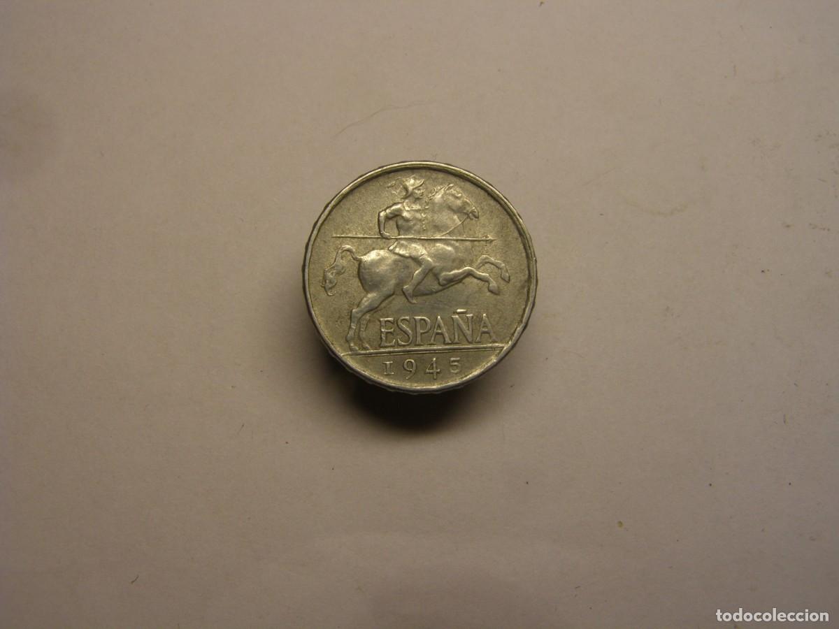 Monedas Franco: Moneda 5 c&eacute;ntimos, Espa&ntilde;a, a&ntilde;o 1945. - Foto 1