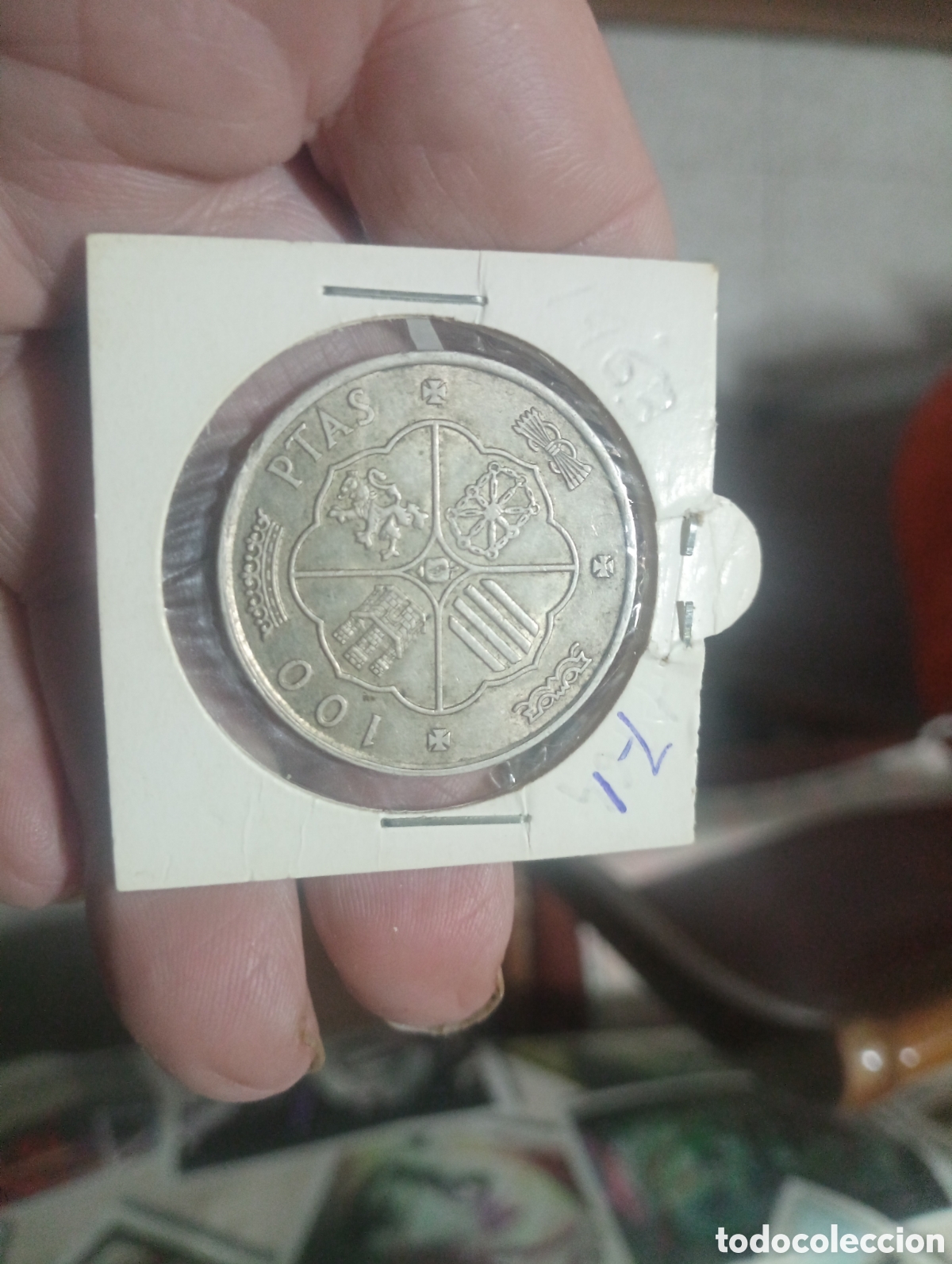 Monedas Franco: Moneda plata de 100 pesetas de 1966 1967 - Foto 2