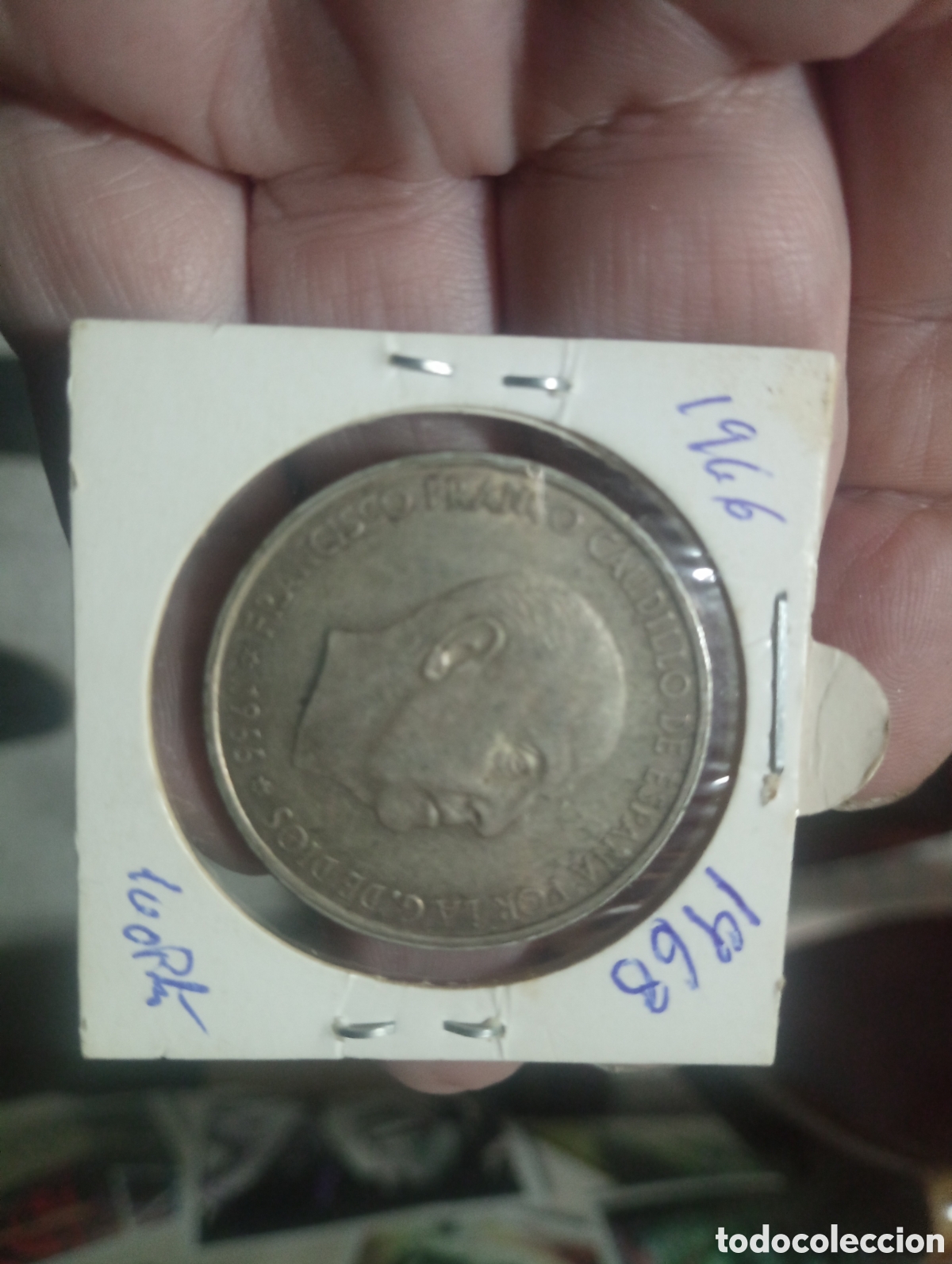 Monedas Franco: Moneda plata de 100 pesetas de 1966 68 - Foto 3