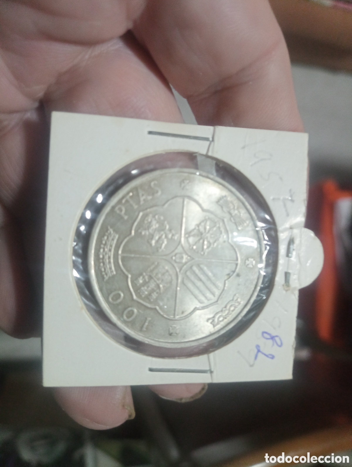 Monedas Franco: Moneda plata de 100 pesetas de 1966 68 - Foto 2