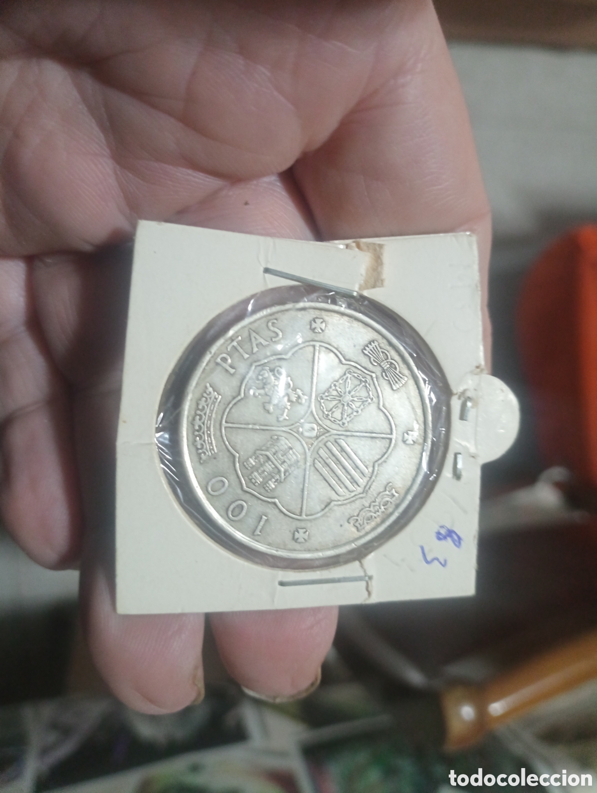 Monedas Franco: Moneda plata de 100 pesetas de 1966 68 - Foto 2