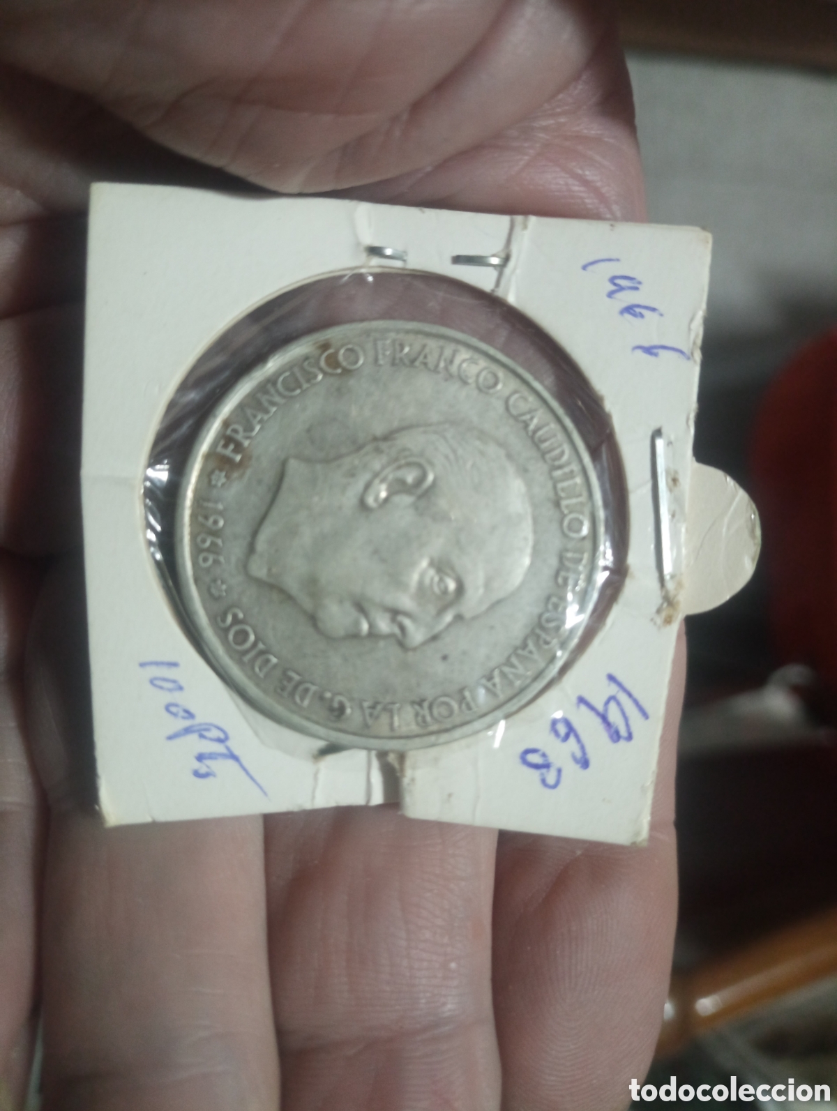 Monedas Franco: Moneda plata de 100 pesetas de 1966 68 - Foto 3