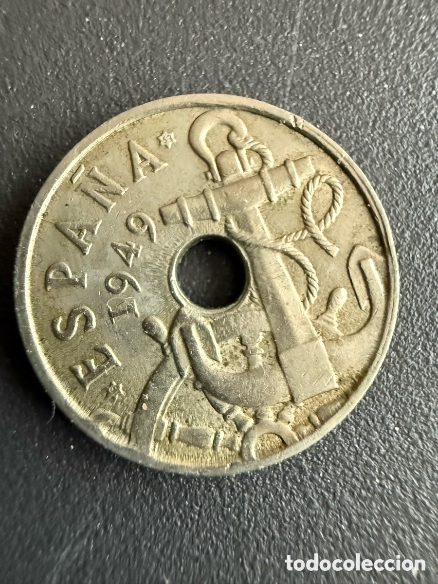 Monedas Franco: Moneda 50 C&eacute;ntimos. 1949 * 53 - Foto 1
