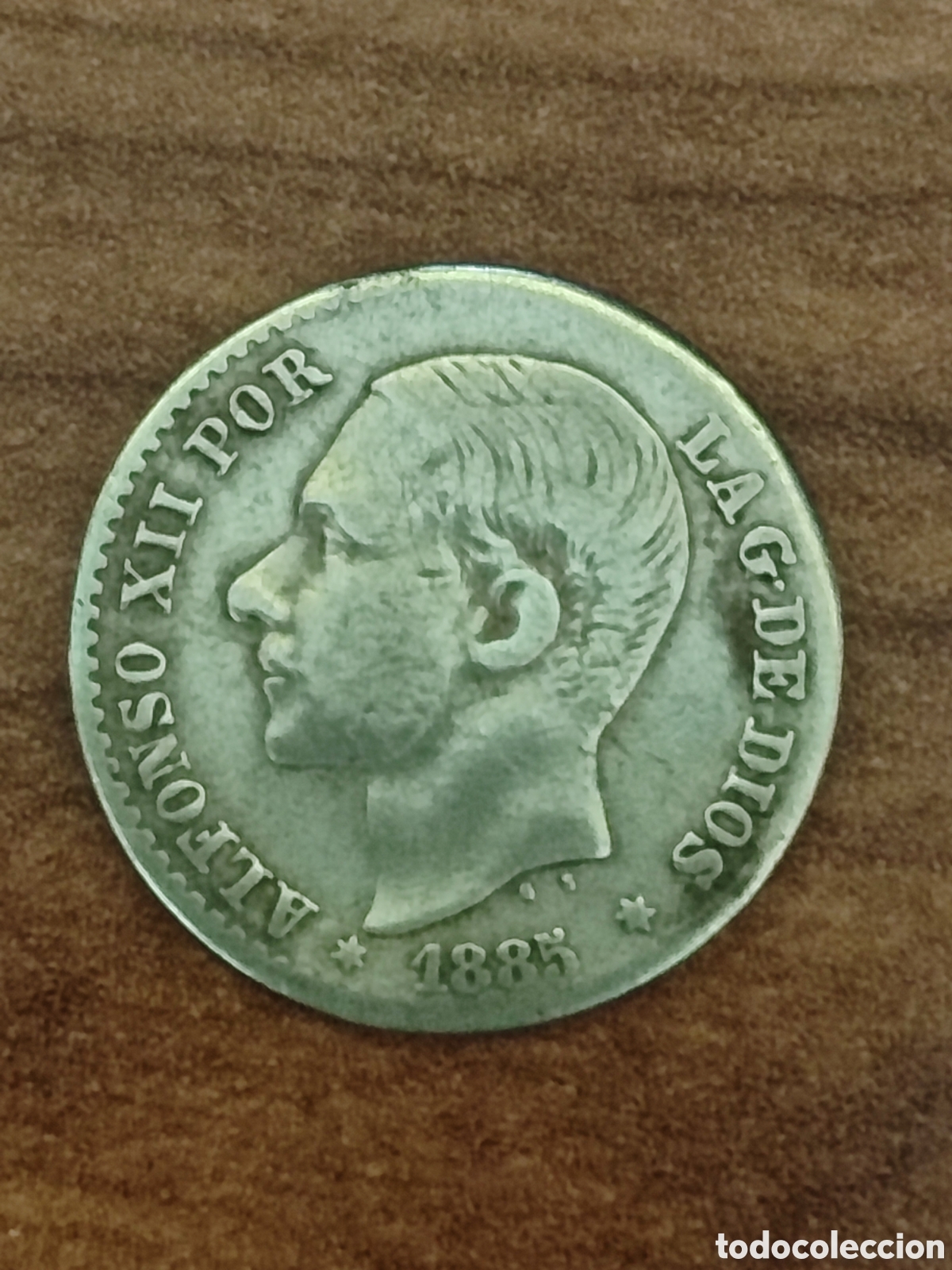 Monedas Franco: 50 c&eacute;ntimos Alfonso XII 1885 - Foto 1