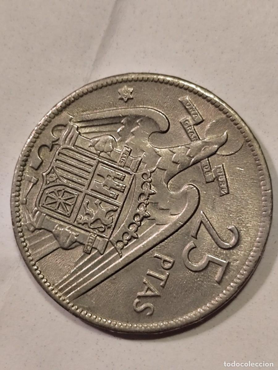 Monedas Franco: Moneda de 25 pesetas de 1957*69 - Foto 1