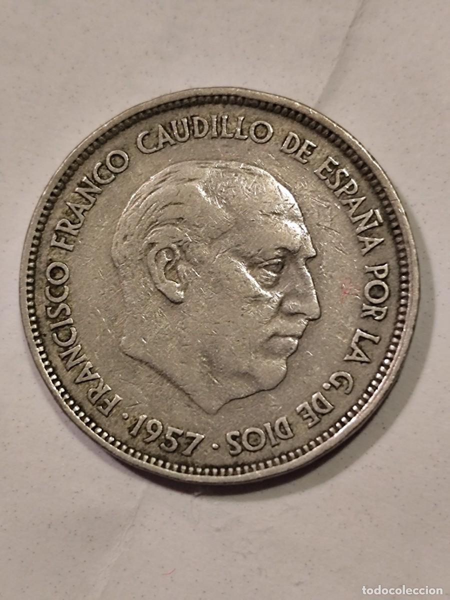 Monedas Franco: Moneda de 25 pesetas de 1957*58 - Foto 1