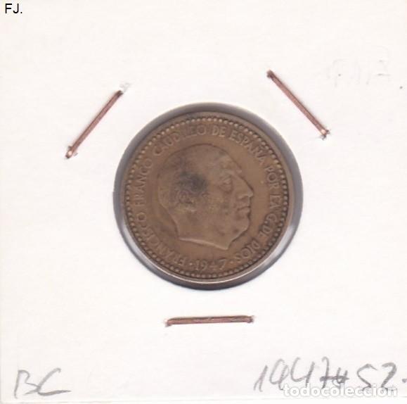 Monedas Franco: Moneda 1 Pta 1947*52 E Espa&ntilde;ol. Bc. - Foto 1