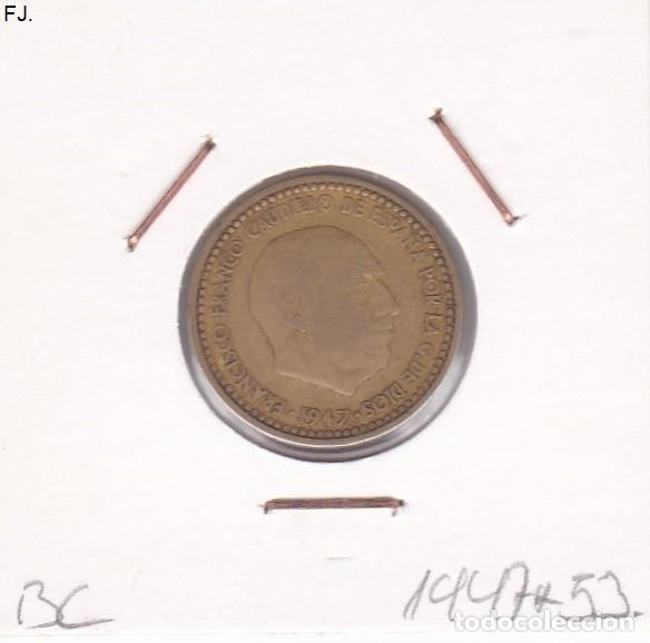 Monedas Franco: Moneda 1 Pta 1947*53 E Espa&ntilde;ol. Bc. - Foto 1