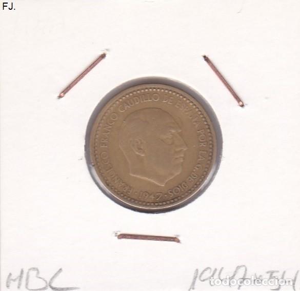 Monedas Franco: Moneda 1 Pta 1947*54 E Espa&ntilde;ol. Mbc. - Foto 1