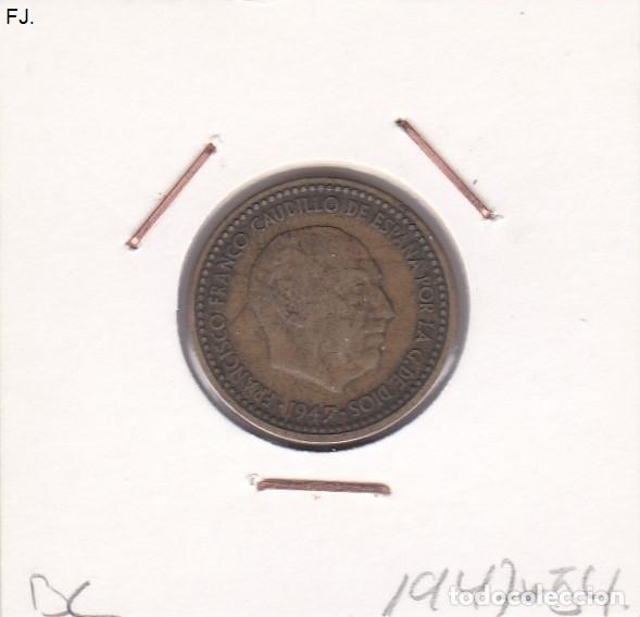Monedas Franco: Moneda 1 Pta 1947*54 E Espa&ntilde;ol. Bc. - Foto 1