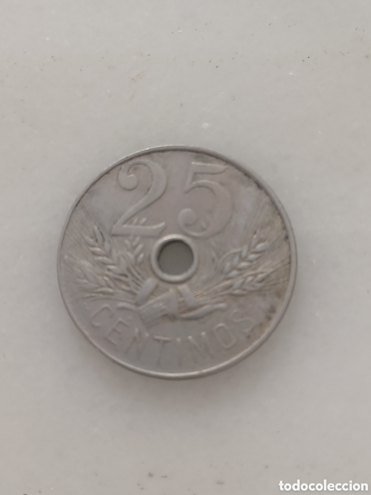 Monedas Franco: Moneda 25 centimos 1927 espa&ntilde;a - Foto 2