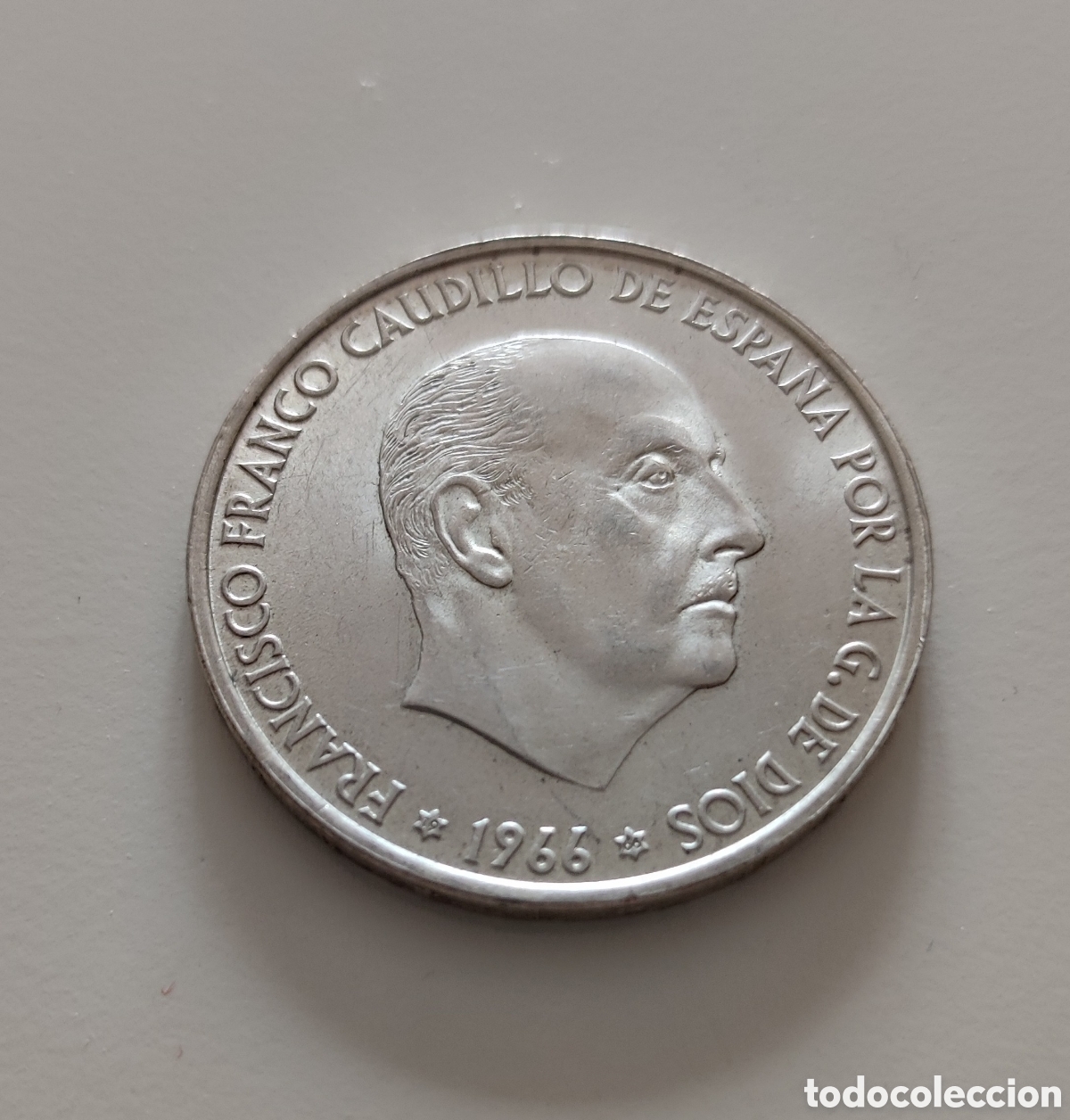 Monedas Franco: Moneda plata 100 pesetas 1966 - Foto 1