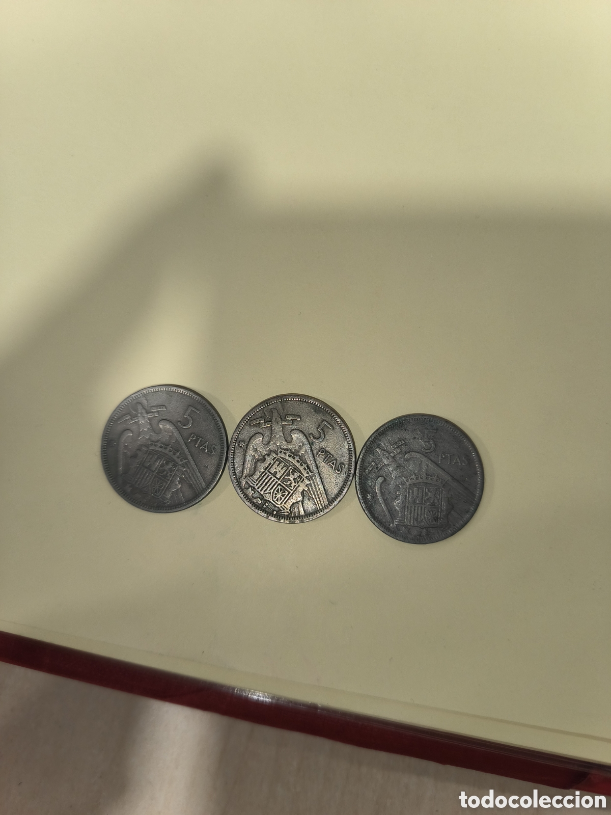 Monedas Franco: 5 pesetas del caudillo 1957, - Foto 1