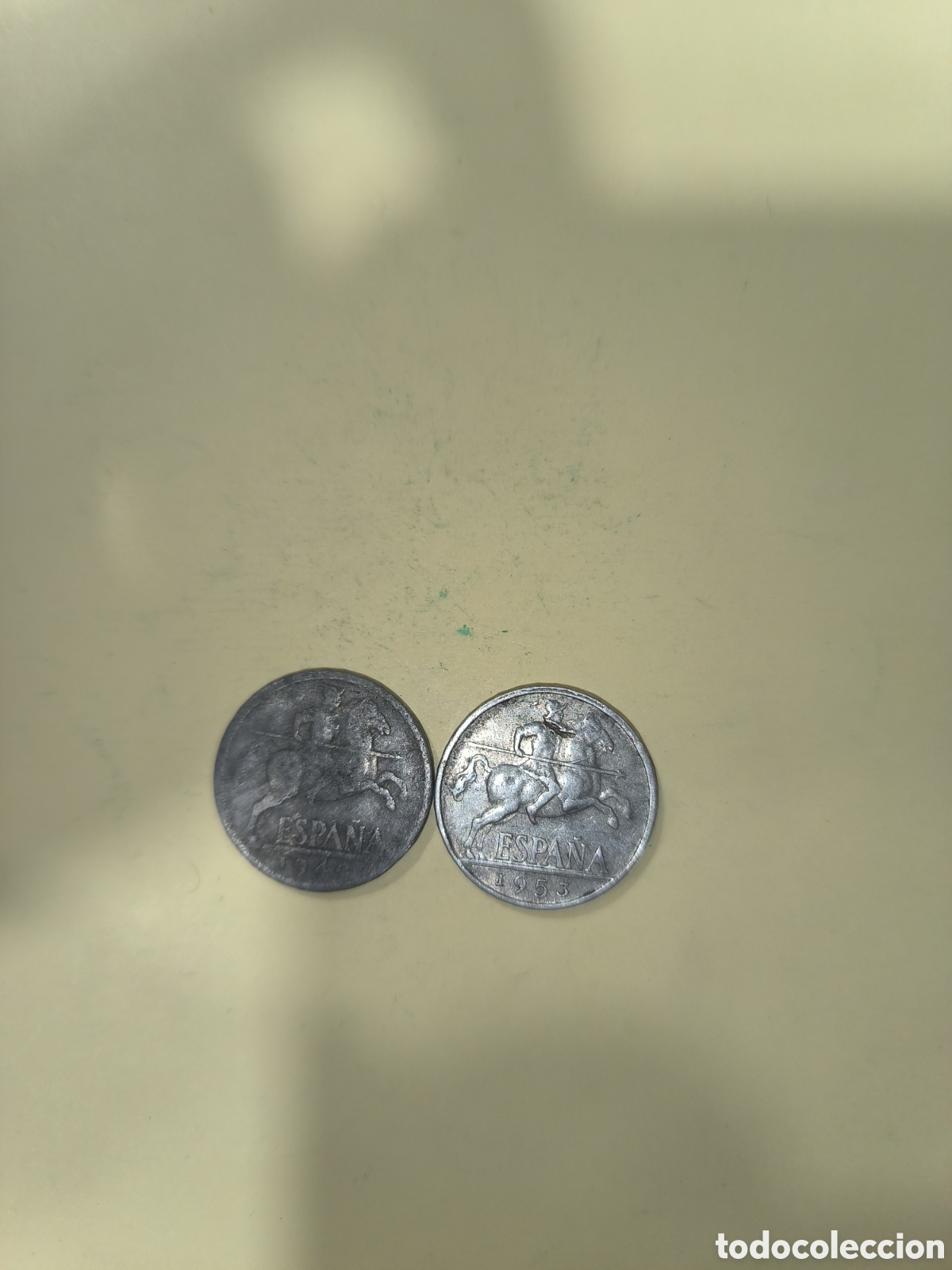 Monedas Franco: 10 centimos de 1940 y 1953 - Foto 2