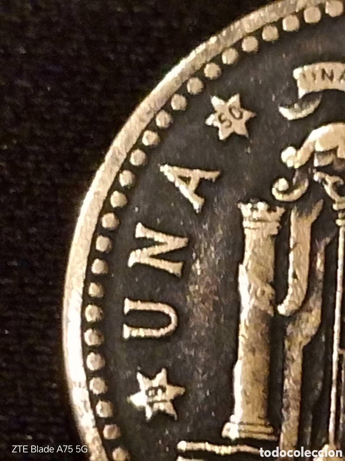 Monedas Franco: Moneda de una Peseta 1947 - Foto 3