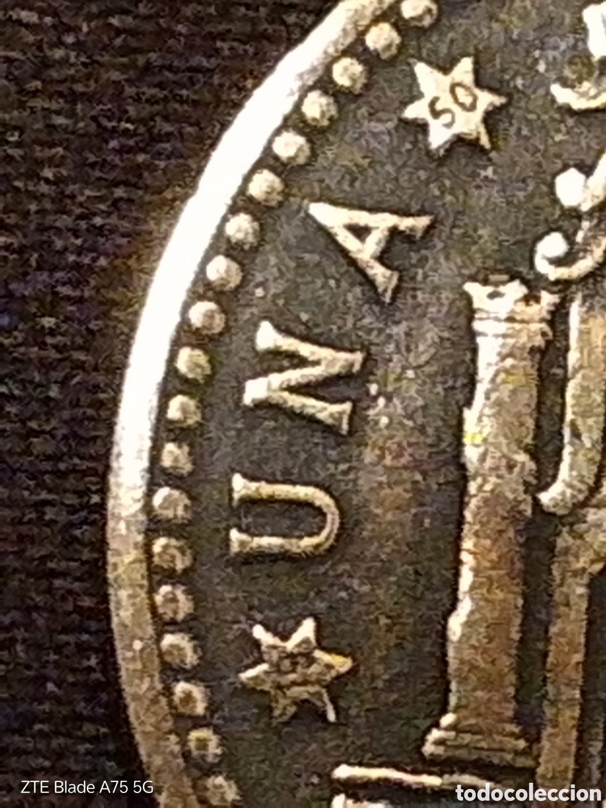Monedas Franco: Moneda de una Peseta 1947 - Foto 4