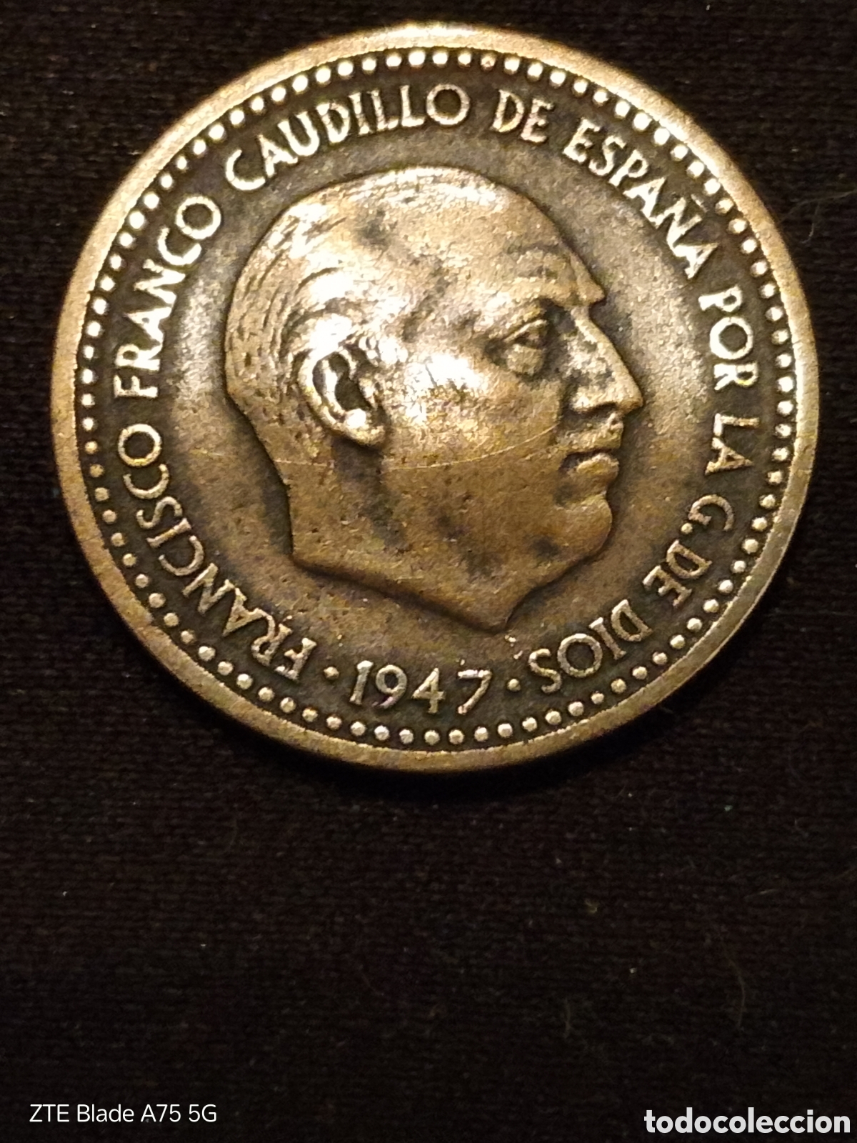 Monedas Franco: Moneda de una Peseta 1947 - Foto 1