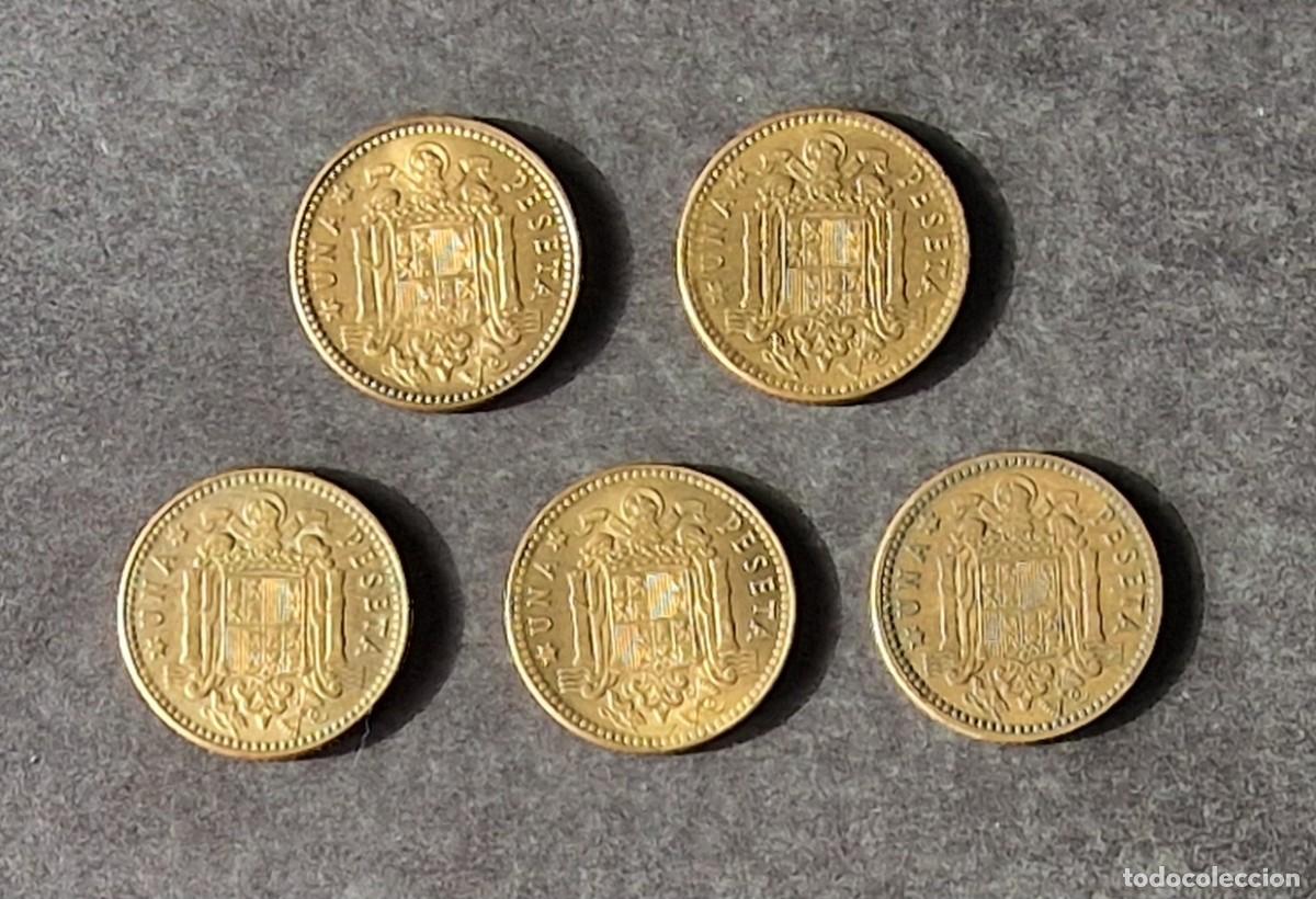 Moedas Franco: SERIE COMPLETA DE 1 PESETA DE 1963