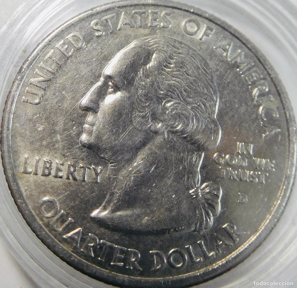 Monedas Franco: Moneda de cuarto de dolar, estado de Nevada, de 2002 - Foto 2
